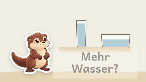 Otto erklärt: Ist in einem hohen Glas immer mehr Wasser als in einem breiten?