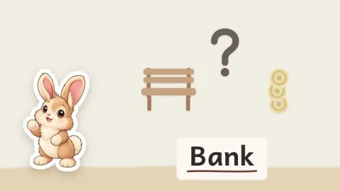 Hanni erklärt: Warum kann das Wort Bank zwei verschiedene Dinge meinen?