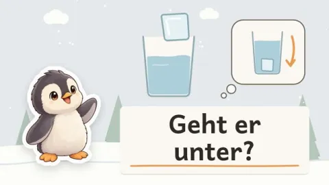 Pia erklärt: Warum schwimmen Eiswürfel auf Wasser?