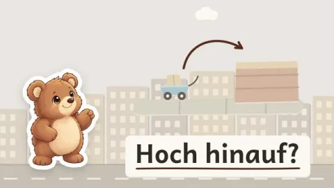 Bruno erklärt: Wie hilft eine Rampe beim Hochbringen einer Last?